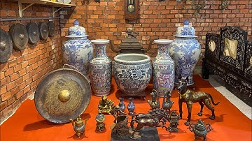 17/11/25.Đỉnh trầm tay Lư Huế xưa.Gốm tàu xưa.Đồng phong thủy đồng xưa 0973.629.296