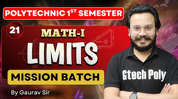 Mathematics-I | Differential Calculus Unit-02 P-08 | Mission Batch | BTEUP 2025