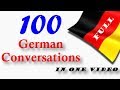 100 German Conversations│in One Video