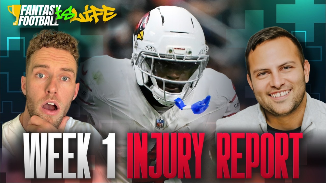 LIVE: Week 1 Injury Report — What You Need to Know for Every Team