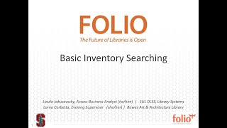 Inventory app search basics