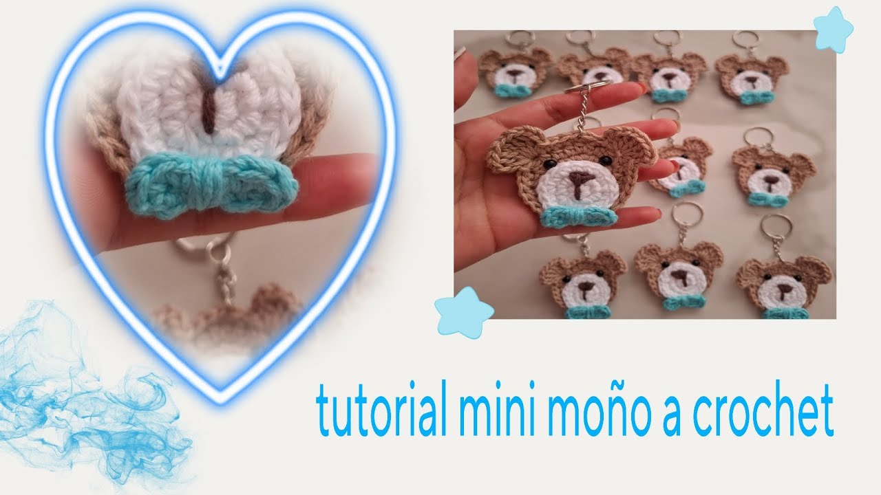Tutorial de mini moño a crochet 🩵