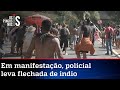 Índios atacam policiais com flechas e tentam invadir a Câmara dos Deputados