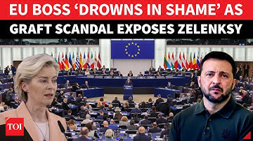 ON CAM: Zelensky SHAMED OPENLY In EU Parliament; Ursula Watches In Shock | Ukraine Graft Scandal