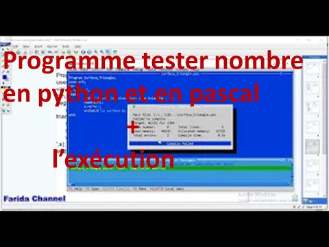 #9 programme tester nombre en python et en pascal plus l'exécution du programme #python #pascal