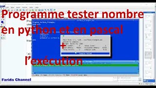 #9 programme tester nombre en python et en pascal plus l'exécution du programme #python #pascal