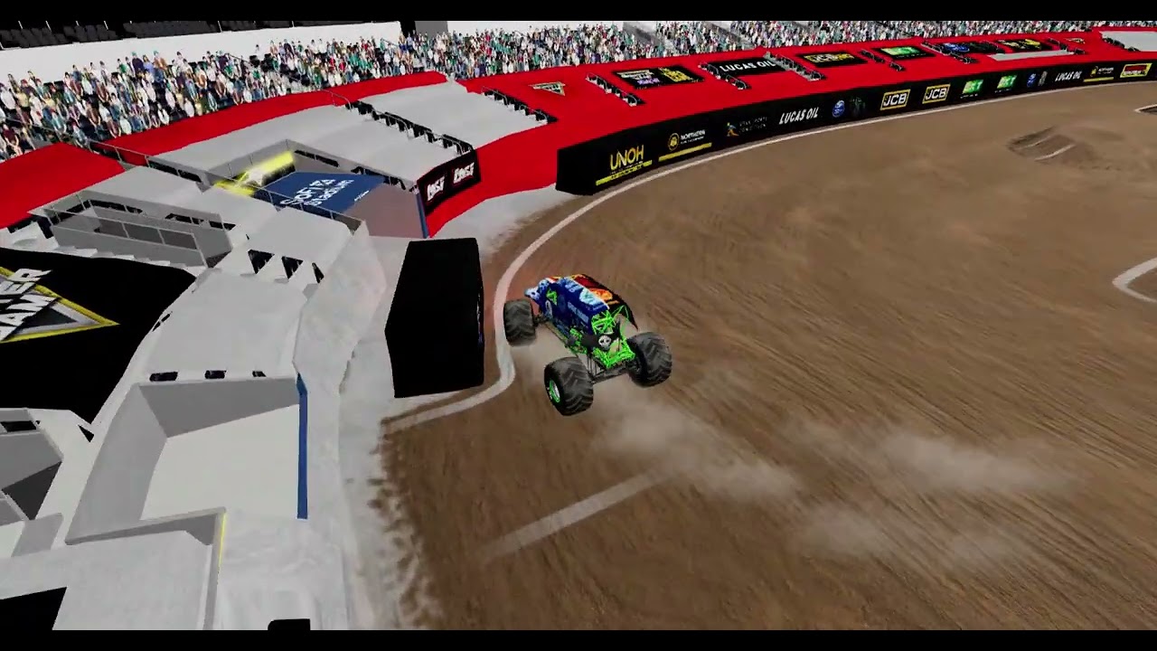 Grave Digger Fire & Ice BeamNG Freestyle