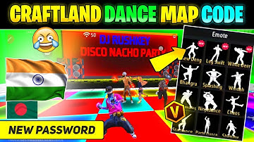 Free Fire Dance Map Code || Disco Nacho Craftland Password || Craftland Map Code
