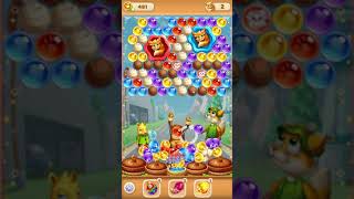 Bubble Pop Forest Rescue Level 100 no booster [Gameplay Walkthrough] optimized for smartphones