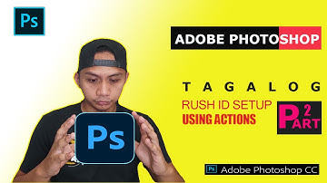 Adobe Photoshop: RUSH ID PICTURE SETUP | USING ACTIONS