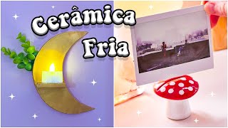 DIY: IDEIAS INCRIVEIS COM CERÂMICA FRIA 🍄✨