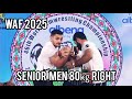 【WAF世界アームレスリング選手権大会 2025】シニア男子 -80㎏級 ライト/World Championships 2025 Senior Men 80㎏ Right Arm