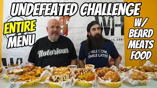 UNDEFEATED ENTIRE MENU CHALLENGE - w/ @Beardmeatsfood