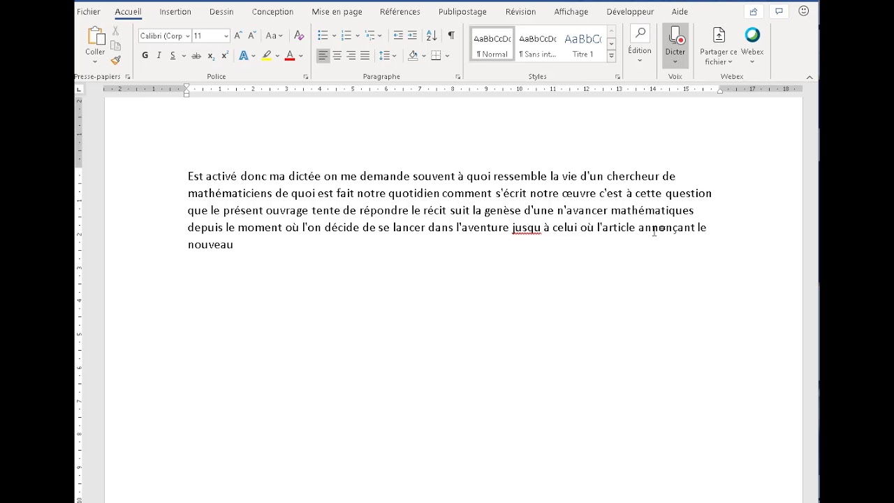 Word Utiliser l'outil de dictée - YouTube