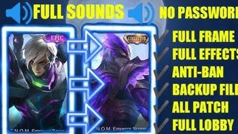 GUSION EPIC SKIN INTO COLLECTOR SKIN SCRIPT WITH BACKUP FILE FULL SOUNDS NO PASSWORD