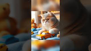 Cat Playing With Cars |#Shorts #Viralshorts #Cat