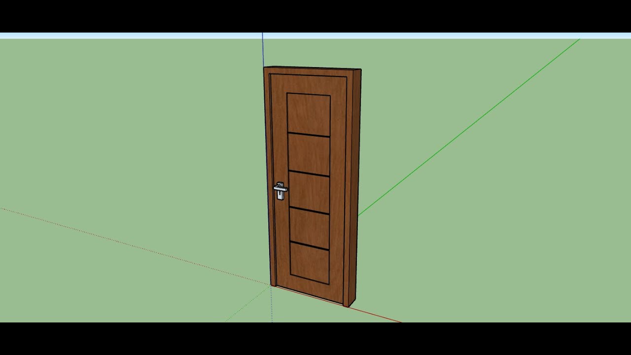 How to make a door in sketchup