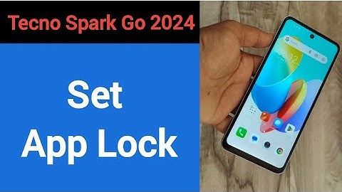 how to set App lock, Tecno Spark go 2024 me Applock kaise set kare