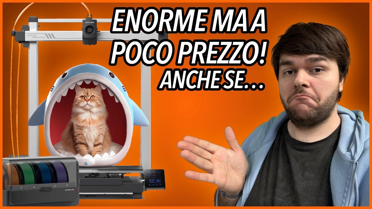 Non priva di difetti ma Enorme e al Giusto prezzo! Anycubic Kobra 3 Max Combo Unboxing e Recensione