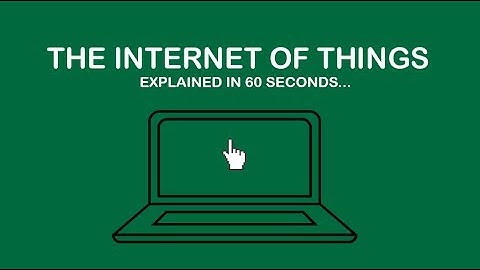 The Internet of Things explained in 60 seconds