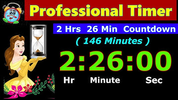 Timer Countdown 146 Minutes [Reverse Time] 2 Hrs 26 Minutes | Digital Clock | Whatsapp status