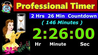 Timer Countdown 146 Minutes [Reverse Time] 2 Hrs 26 Minutes | Digital Clock | Whatsapp status