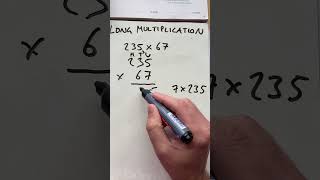 Long multiplication #gcsemaths #columnmethod