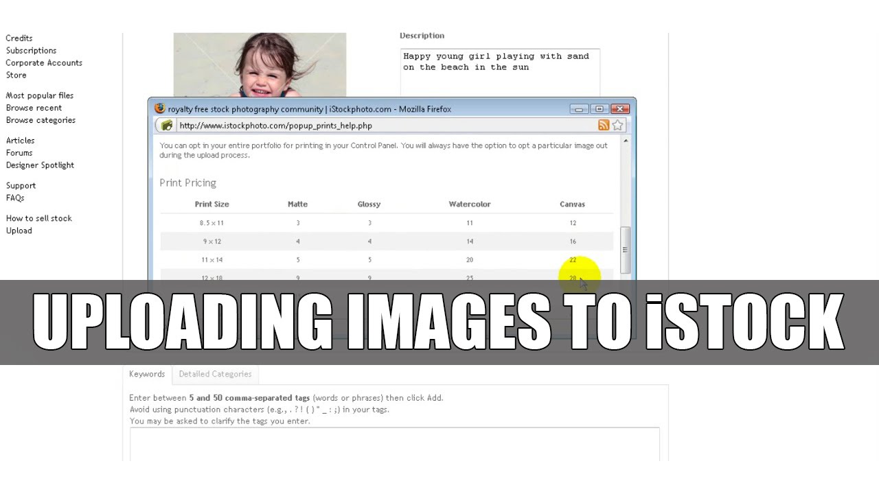 Selling Stock 6. How to Upload Images to iStock YouTube