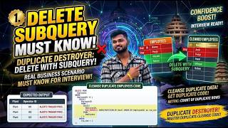 SQL DELETE Using Subquery | Real-World Business Problem