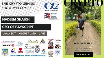 CRYPTO GENIUS welcomes Nadeem Shaikh, CEO of PayScript