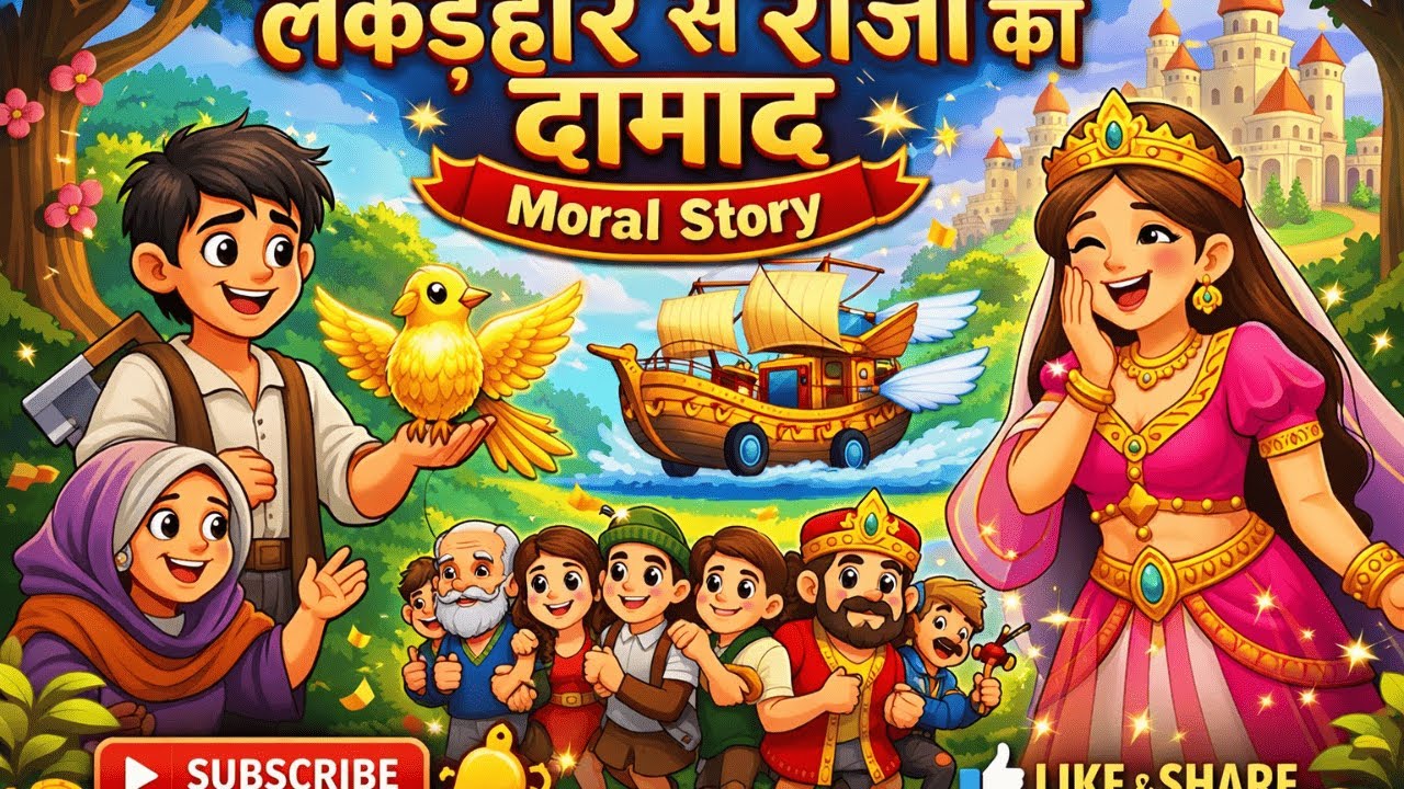 लकड़हारे की किस्मत बदल गई | नेक दिल लड़का बना राजा | प्रेरणादायक हिंदी कहानी