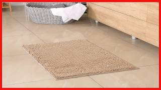 Durable Non Slip Bath Mat with Plush Microfiber and Superior Absorption