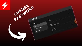 how to change zeus password
