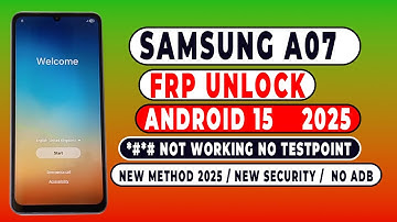🔥 Samsung A07 FRP Bypass Android 15 — Liberta-te do Google Lock em Minutos! (SM-A075F)