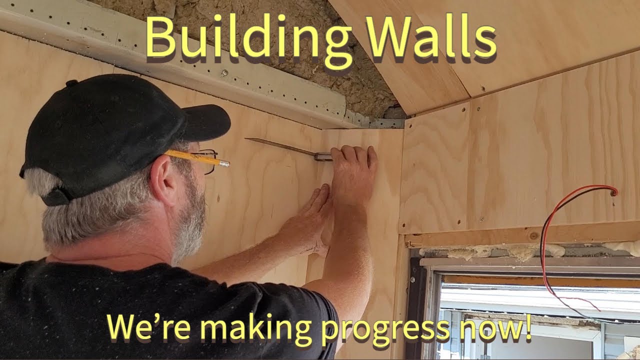 Bus Build Ep 31 - Installing the walls - YouTube