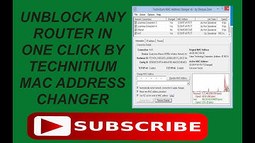 Unblock Pc Wifi on  any router in one click by Technitium mac address changer