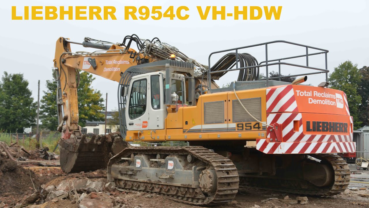 自動車 LIEBHERR R954BV Baumaschinen-Modelle.net - My collection - Liebherr R 954 BV