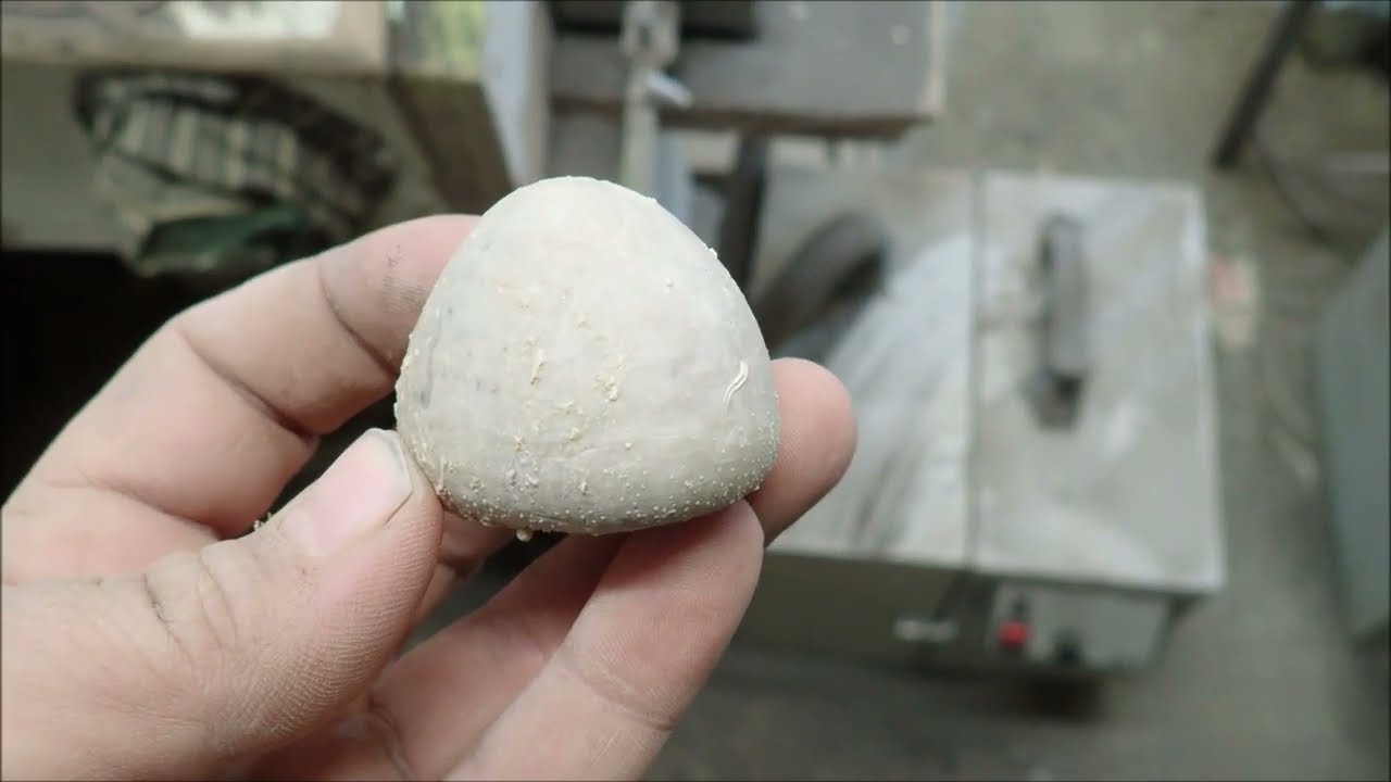 Sea ​​urchin sandblasting with iron powder