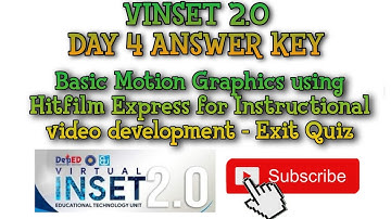 Vinset 2.0 DAY 4 ANSWER KEY Basic Motion Graphics using Hitfilm Express for Instructional video