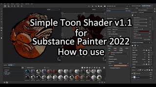 Simple Toon Shader v1.1 for Substance Painter 2022 How to use