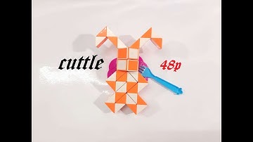 SLOW TUTORIAL - Magic Ruler Puzzle or Snake Cube 48 - Cuttle - 墨鱼