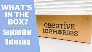 What&#39;s In The Box?- September Products Unboxing | Creative Memories.