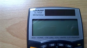 SHARP Calculator EL-W506 Definite Integral - Simpson