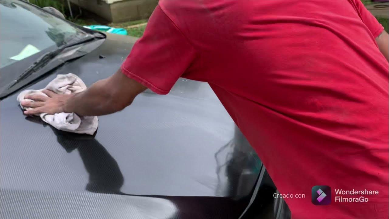 Como pegar papel vinil en tu carro (fibra carbón) satisfying 