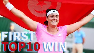 First Top 10 Win of Top 10 Tennis Players (2023 WTA)
