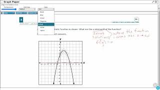 Algebra 1 STAAR Practice Attributes of Quadratic Function Graphs (A.7A - #13)