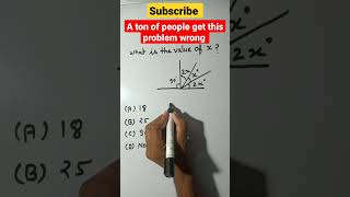 Missing Angles Geometry problem|Tricky math Question #math #maths #trending🔥 Profile