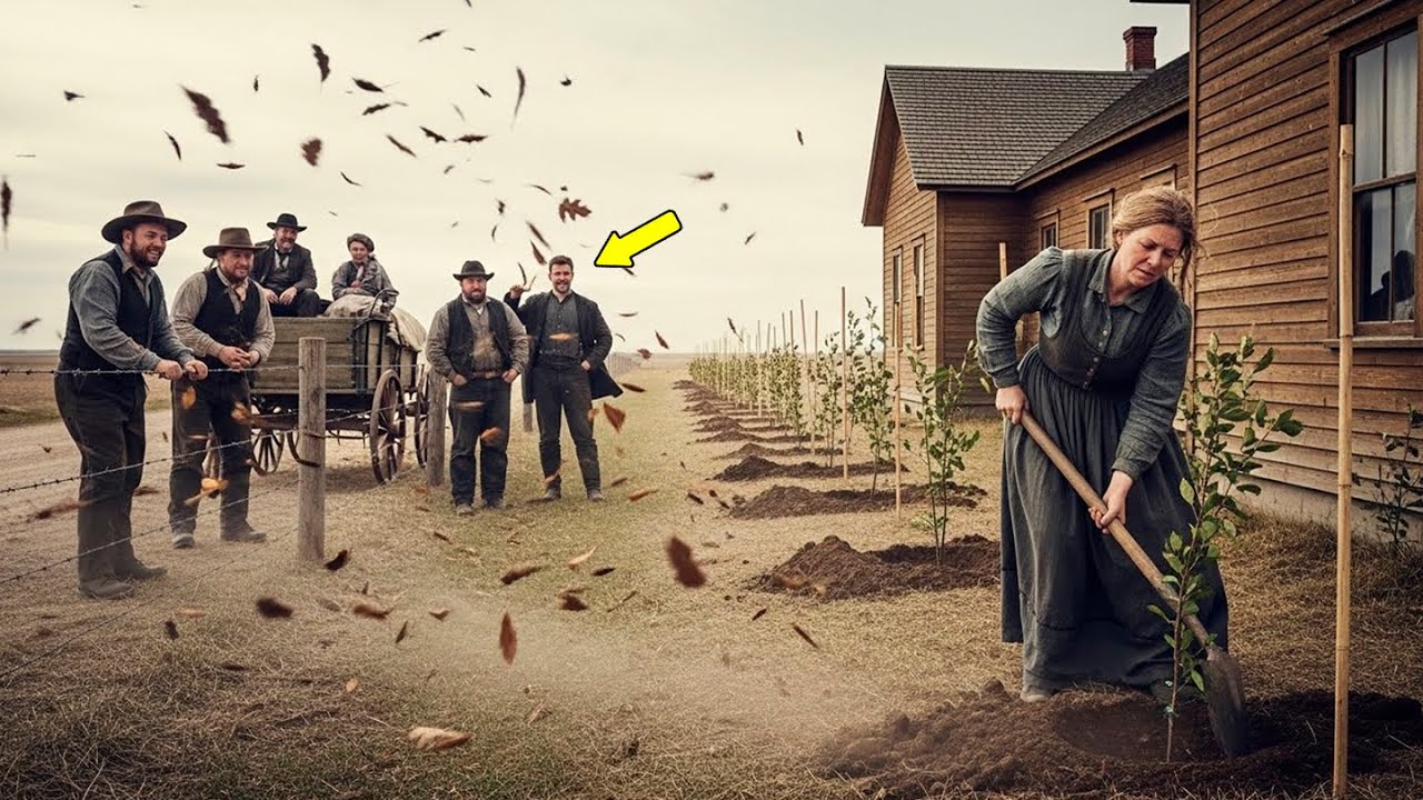Rieron cuando la viuda plantó árboles alrededor de la casa… hasta que el viento y la nieve pararon