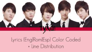 Download lagu TVXQ Mirotic Lyrics Color Coded Line Distribution TVXQ Mirotic Lyrics Color Coded Line Distribution