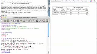 Tables and Figures  using latex